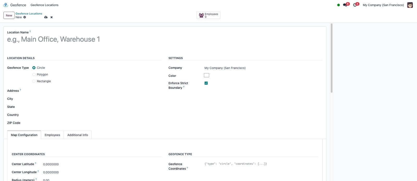 Polygon Geofence Drawing